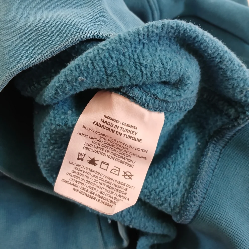 nike ♡ sportswear blue drip washed fleece pullover sweatshirt utility tech retro